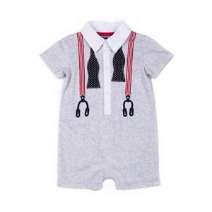 Little Lad Baby Boy Toddler’s Romper – Grey