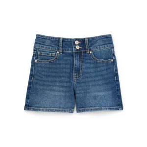 Wonder Nation Girls High Rise Denim Shorts – Medium Blue