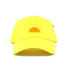 Brightstar Kids Hat / Face Cap – Yellow Sun – Size 4-6x