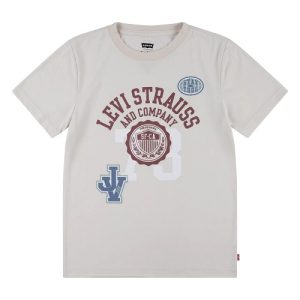 Levi’s Strauss Boys Logo Graphic Tshirt –  Cream
