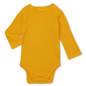 Garanimals Baby Boys Long Sleeve Bodysuit – Yellow