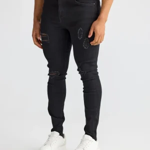 Black Ripped Skinny Fit Jeans