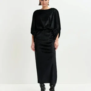 Cape Sleeve Maxi Dress