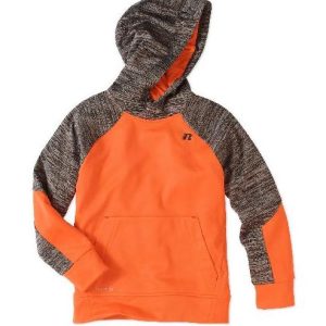 Russell Tech Pullover Hoodie Orange & Gray